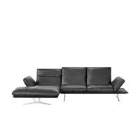 KOINOR Ecksofa Francis ¦ schwarz ¦ Maße (cm): H: 93 T: 159.0