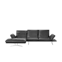 KOINOR Ecksofa Francis ¦ schwarz ¦ Maße (cm): H: 93 T: 159.0