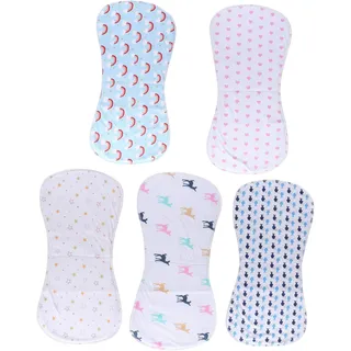 Totority 5st Schluckauf Tuch Spucken Milch Tuch Spucktuch Lätzchen Aufstoßende Decken Baby-burp-lätzchen Neugeborene Rülplappen Geburtstuch Reine Baumwolle Kind Feuchttücher Drucken