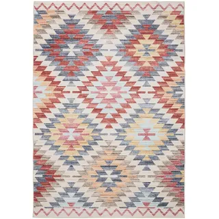 benuta Vintage-Teppich, Mehrfarbig, Beige, Kunststoff, Vintage, Rechteckig, 200x300 cm Oeko-Tex® Standard 100, in verschiedenen Größen erhältlich, rutschfeste Unterfläche, waschbar, Teppiche - Böden, Teppiche, Vintage-Teppiche