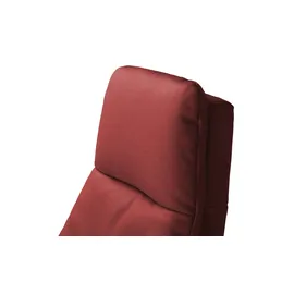 Max Schelling Sessel Elmira Leder 81 x 120 x 92 cm Rot elektrisch, drehbar