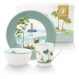 Pip Studio Jolie Blue Frühstücksset 3-tlg. blau