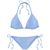 LASCANA Triangel-Bikini, Damen hellblau, Gr.40 Cup C/D,