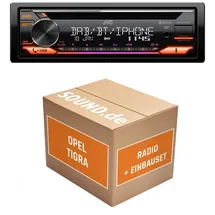 JUST SOUND best choice for caraudio Autoradio JVC KD-DB922BT für Opel Tigra + Lenkradfernbedienung | Bluetooth Telef