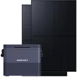 Indevolt BK1600 Balkonkraftwerk mit Speicher 1,6 kWh und 890W Solarpanels, Tragbare Powerstation, 2 MPPT 1200W, Bidirektionales Laden, Bifaziale Solarmodule (445W, 2er-Pack)