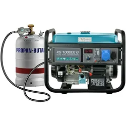 Könner&Söhnen Gas Benzin Stromaggregat 8000 Watt KS10000EG Stromerzeuger Notstrom