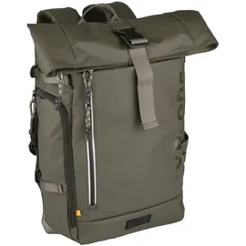 CAMEL ACTIVE Explore Rolltop Rucksack aus recyceltem Nylon khaki