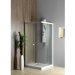 ALAIN Duschabtrennung Quadrat, 900x900mm, Glas BRICK