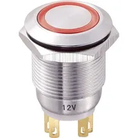 TRU Components TC-8831256 LAS1-GQ-11E/R/12V Vandalismusgeschützter Druckschalter 250 V/AC 5