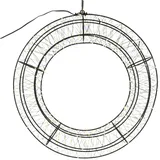 MARELIDA XXL LED Lichtkranz Türkranz Weihnachtskranz 60cm 1800LED Timer Innen/Außen