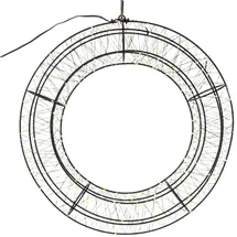 MARELIDA XXL LED Lichtkranz Türkranz Weihnachtskranz 60cm 1800LED Timer Innen/Außen