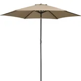 Kingsleeve Sonnenschirm Taupe Alu Ø300cm UV-Schutz 80+