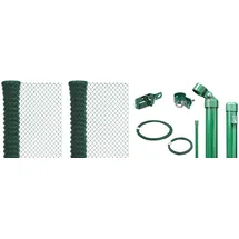 GAH Alberts Maschendrahtzaun Set 1,5 x 40 m grün