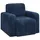 vidaXL Sessel Marineblau Cord 72 x 71 x 70 cm Blau mit Rollen