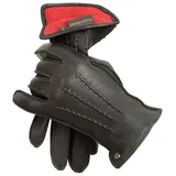 Pearlwood Lederhandschuhe Luke Atmungsaktiv, Wärmeregulierend, Wind - und Wasserabweisend schwarz 9,5