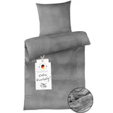 Carpe Sonno Bettwäsche Cashmere Touch Grau 135 x 200 cm + 80 x 80 cm