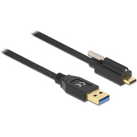 Delock - USB Kabel 1 m USB 3.2 Gen 1 (3.1 Gen 1) USB A USB C Schwarz