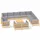 vidaXL 13-tlg. Garten-Lounge-Set mit Grauen Kissen Massivholz Kiefer