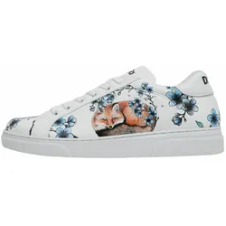 Sneaker DOGO "Ace Low-Top Sneaker Stay Clever Damen Sneaker", Damen, Gr. 40, Normalschaft, weiß, Lederimitat, casual, Schuhe, Vegan