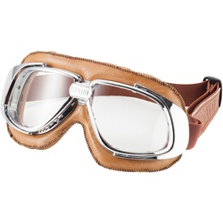 Bandit Classic Motorradbrille, transparent für Männer