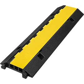 Vevor Kabelschutzmatte Kabelkanal außenbereich Kabelschutz für Fußgänger Bodenschutz für Kabel aus Pvc und thermoplastischem Gummi Brückenschutz Rampe 103x30x5,5 cm