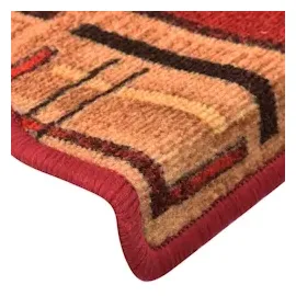 vidaXL Treppenmatten Selbstklebend 15 Stk. Rot 65x21x4 cm