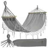 gardlov Hängematte 200 x 100 cm Grau