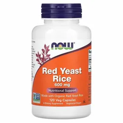 Now Foods Red Yeast Rice 600 mg (120 veg.Kapseln)