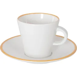 Espressotassen Set Linea Line Camping Espresso Kaffee Tasse Unterteller EINHEITSGRÖSSE