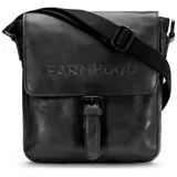farmhood Memphis Umhängetasche Leder Black