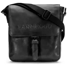 farmhood Memphis Umhängetasche Leder Black