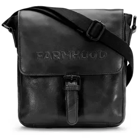 farmhood Memphis Umhängetasche Leder Black