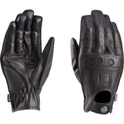 Blauer Routine Motorradhandschuhe, schwarz, Größe M für Männer