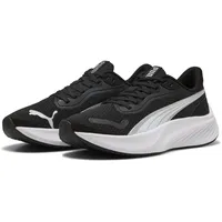 Puma Pounce Lite JR Sneaker, Black White Silver, 37