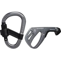 Mammut Smart 20 Belay Package Sicherungsgerät und Karabiner grey