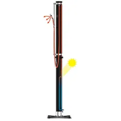 BESTWAY Solardusche »SolarflowTM«, BxHxL: 62 x 218 x 62 cm, Tankinhalt: 20 l - schwarz