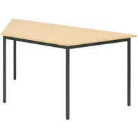 Bümö Kantinentisch, Ahorn, Schwarz, Nachbildung, Rechteckig, 160x72x69 cm, FSC