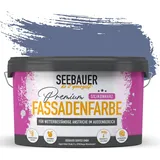 SEEBAUER diy Silikonharz-Fassadenfarbe Violett 5L für Außen (No. 901 Lilac Rush) Selbstreinigende Fassadenfarbe mit Lotuseffekt - Geeignet für Putz, Mauerwerk und Beton