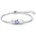 Swarovski Mesmera Armband blau silberfarben 5668359 Größe 15,5-19,5 cm