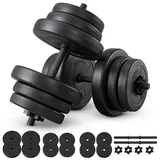ArtSport Hantelset 40 kg Kurzhantelset 2er Set schwarz