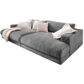KAWOLA Big Sofa Madeline Cord grau