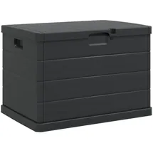 vidaXL Gartentruhe Anthrazit 77,5x54,5x53 cm Kunststoff 170 L