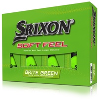 Srixon Soft Feel Brite Golfball 12er grün