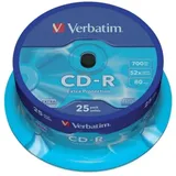 Verbatim CD-R 80 Rohling 700 MB 25 St. Spindel
