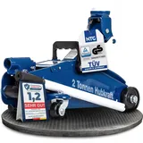 NTG Hydraulischer Wagenheber 2T (2000 kg) -TÜV Zertifiziert- Roll- und lenkbarer Rangierwagenheber mit Stahlkonstruktion, Hubhöhe 130–330 mm – Für PKW, KFZ, Reifenwechsel