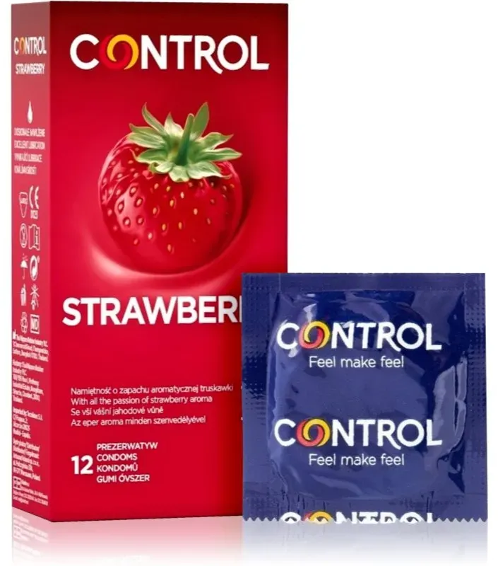 Control Strawberry Kondome 12 St.