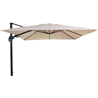 Mendler Gastronomie-Ampelschirm HWC-A96 300 x 300 cm Creme ohne