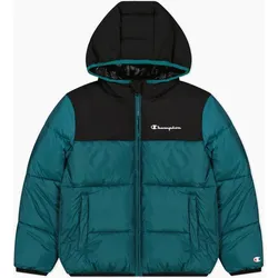 CHAMPION Kinder Jacke Hooded Jacket, TEL/NBK, S