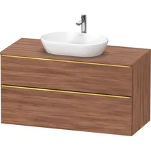 Duravit D-Neo Konsolenwaschtischunterbau wandhängend, Nussbaum Matt 1200x550x664 mm - DE4969034790000
