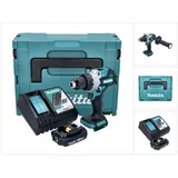 Makita DHP 486 RA1J Akku Schlagbohrschrauber 18 V 130 Nm Brushless + 1x Akku 2,0 Ah + Ladegerät + Makpac